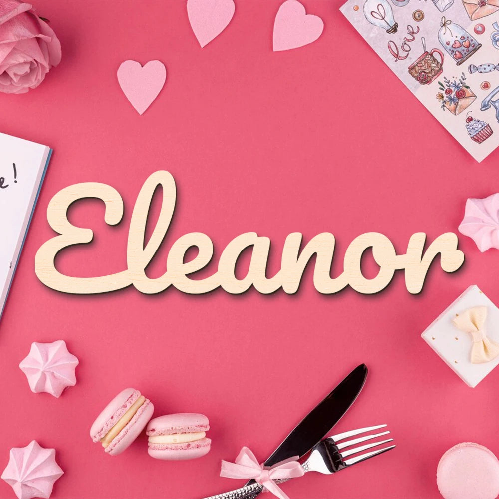 1pc Personalized Wooden Name Sign - Customizable Last Name Room Home Decor Unique Custom Gift