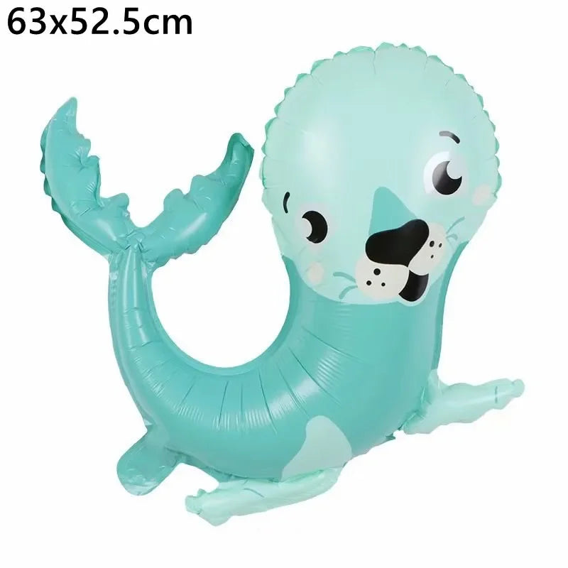 1Pcs Cartoon Animals Foil Ballons for Kids Jungle Safari Birthday Party Decor Tiger Monkey Giraffe Zoo Helium Balloon Supplies
