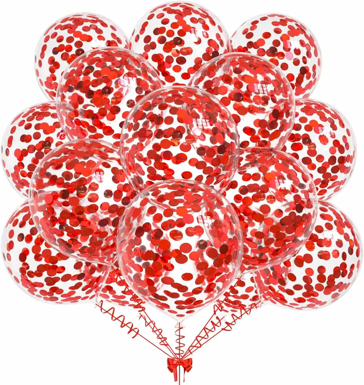 20PCS Gold glitter and red glitter Balloons Gender Reveal Wedding Valentine's Day Baby Shower Birthday Globos Party Decorations