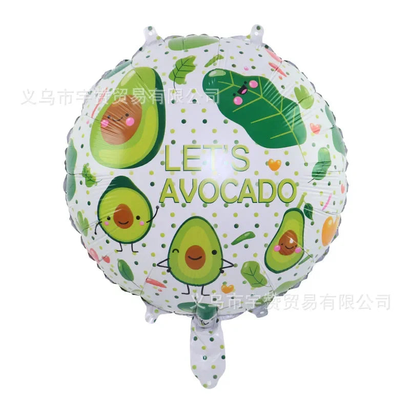 TACO Pancake Balloon Food Festival Party Avocado Pinata Cactus Mexican Aluminum Balloons