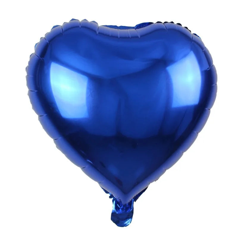 18 Inch Heart-shaped Aluminum Film Balloons For Valentine's Day Decorations Light Plate Heart-shaped Balloons Weddings