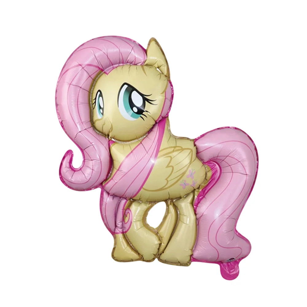 Cartoon Animal Aluminium Foil Balloon My Little Pony Theme Inflatable balloons for Kid Birthday Party Background Decor Supplies