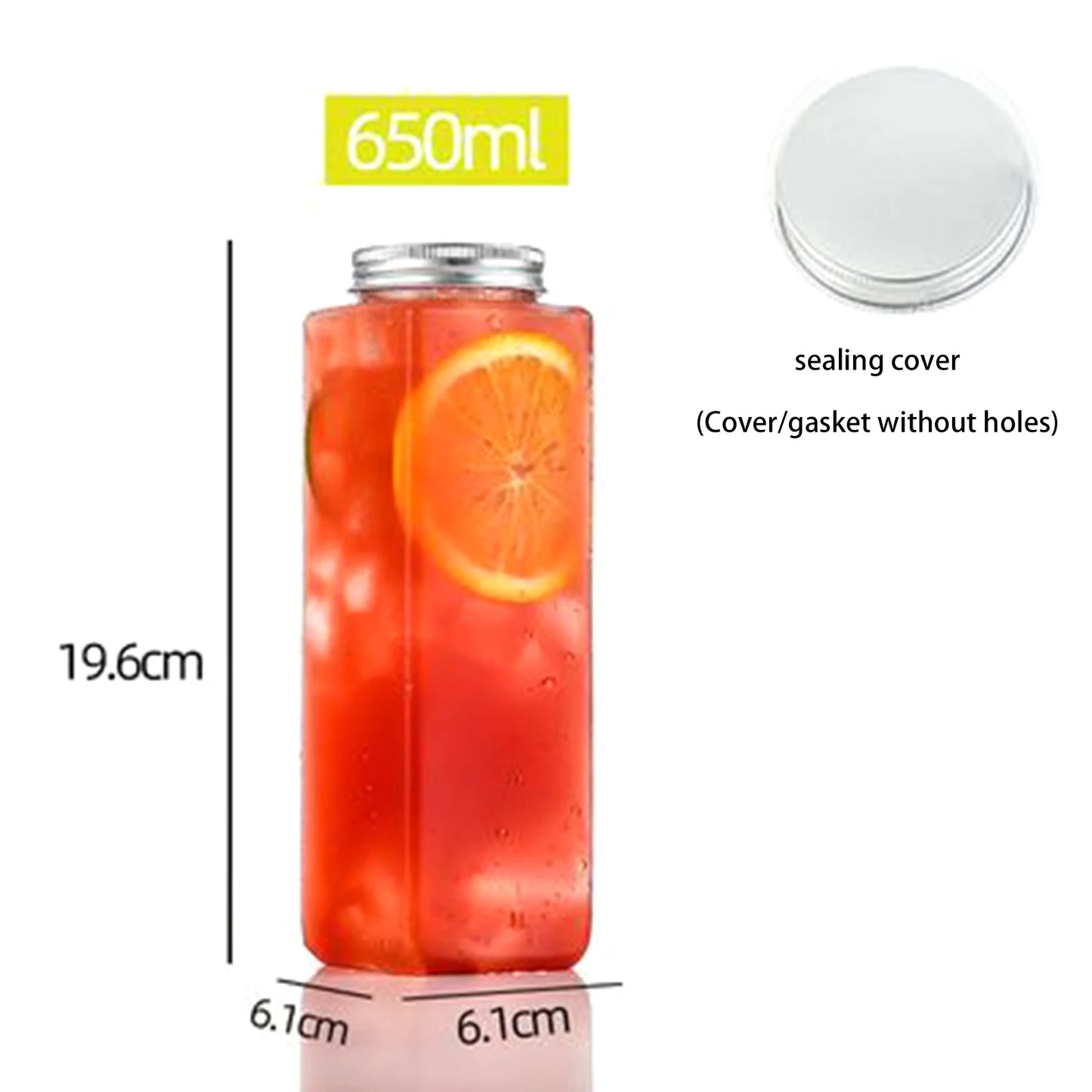 Portable Clear Plastic Bottle for Beverages; Perfect for Milk Tea, Coffee, and Juicing Water Cups