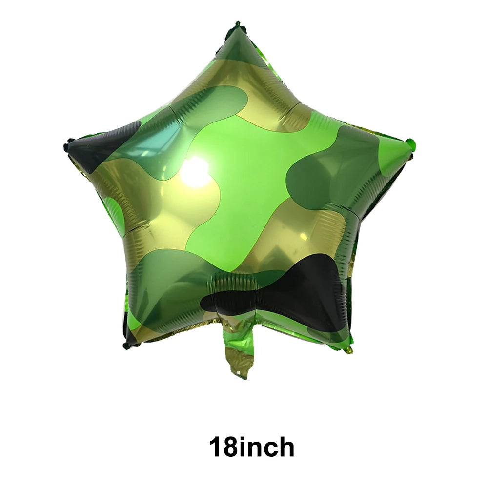 1pcs Giant Tank Balloons Foil Camo Helium Ballons Military Birthday Party Favor Army Theme Parti Decorations Boy Inflatable Toy