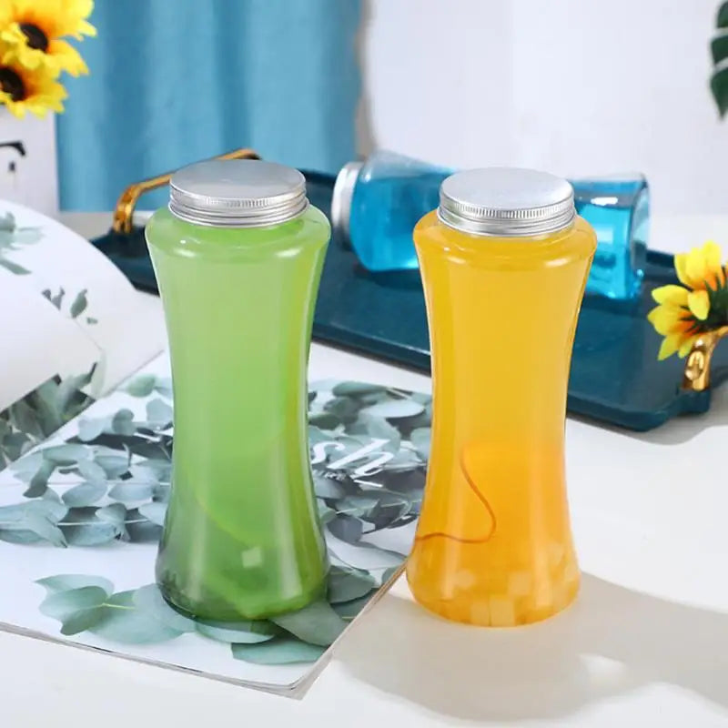 Portable Clear Plastic Bottle for Beverages; Perfect for Milk Tea, Coffee, and Juicing Water Cups