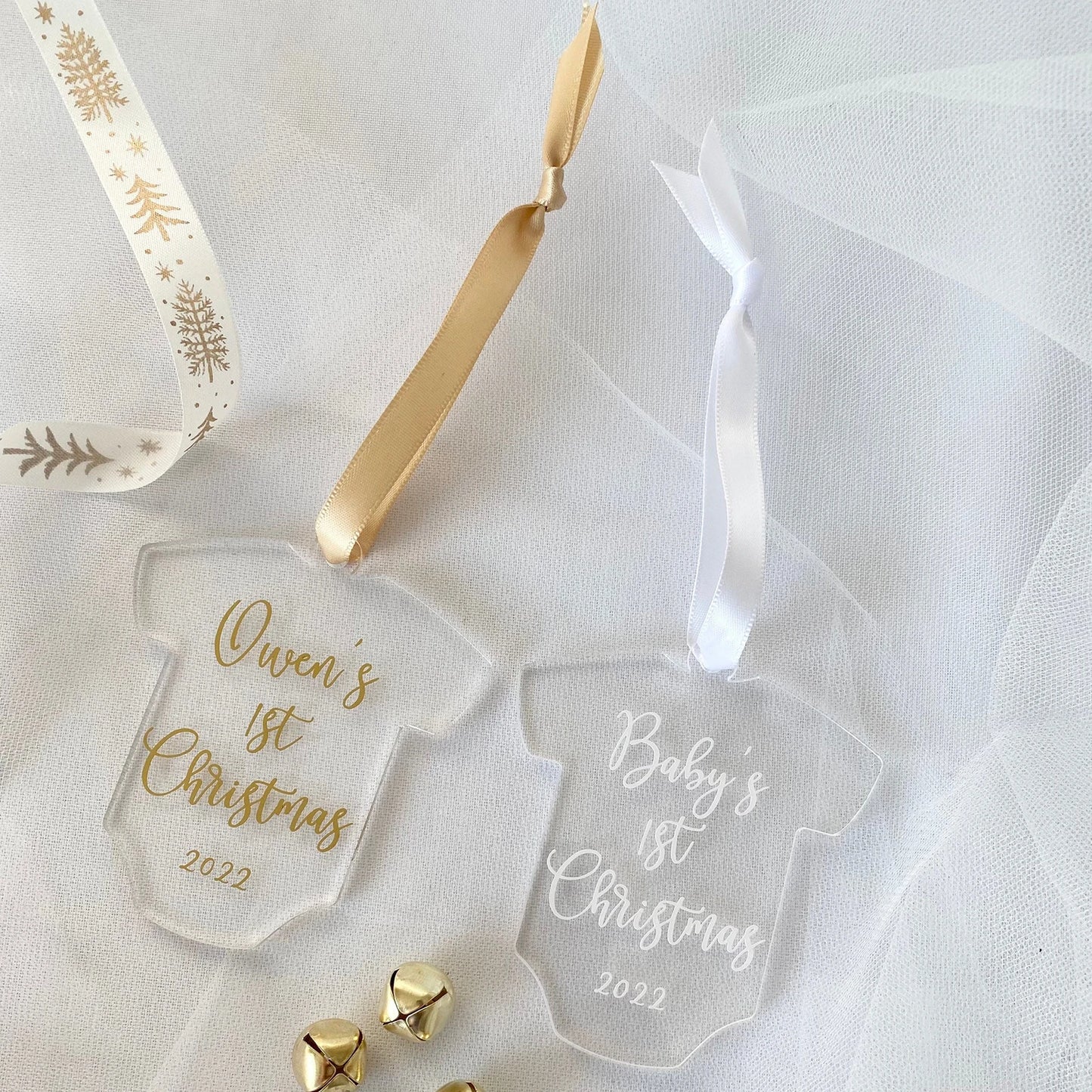 Blank T-shirt Shape Acrylic Luggage Tag Gift Tag Wedding Place CardBaby’s First Christmas Ornament,Stocking Stuffer,Stocking Tag