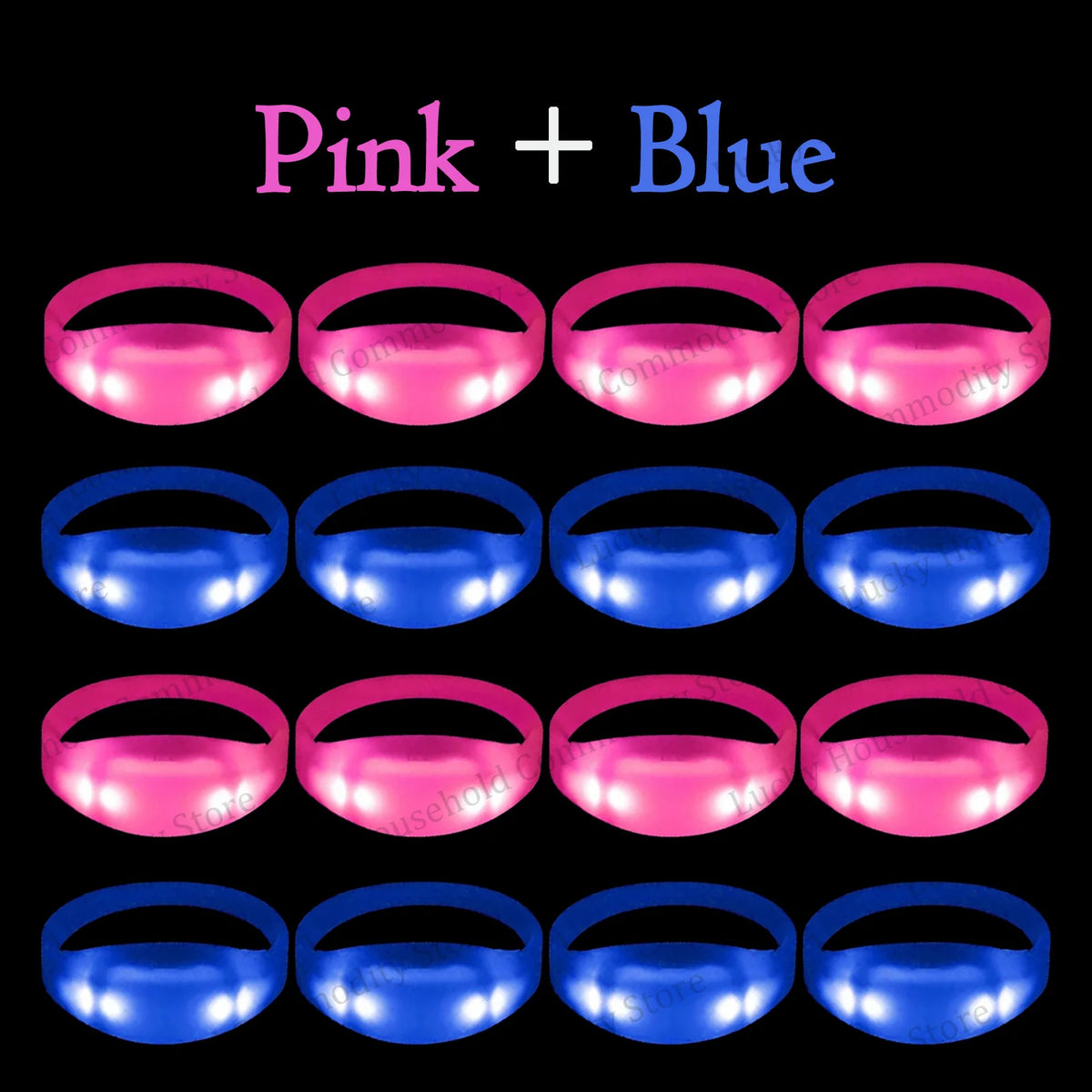 20-100PCS Music&Sound Activated Light up Bracelets Glow Bracelets Rhythmic Led Bracelet Luminous Bracelet Wedding Accessories