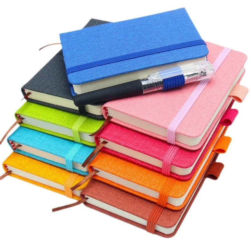 New A7 Mini Notebook Portable Pocket Blank Page Notepad Memo Diary Planner Agenda Note Book Office School Stationery Wholesale