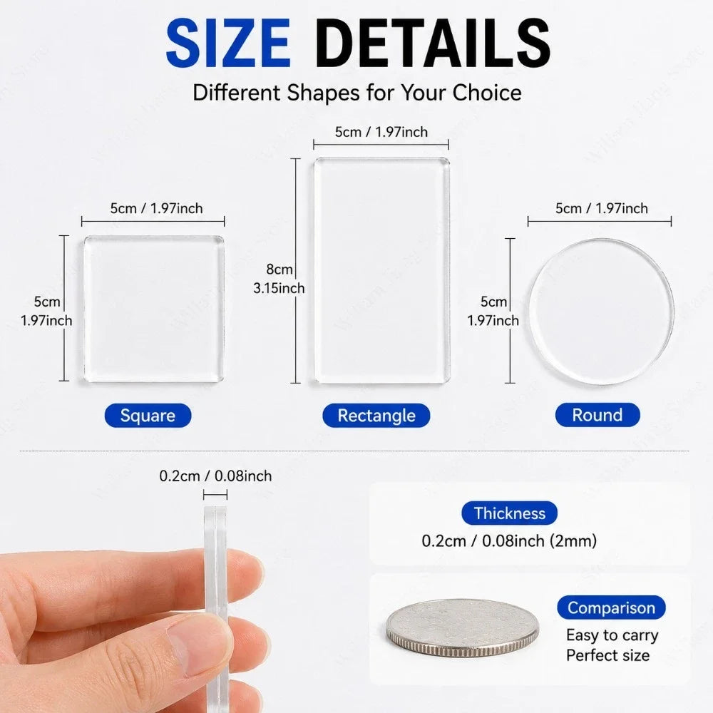 DIY Acrylic Fridge Magnet Kit Handmade Magnetic Sticker for Refrigerator Door Home Decor Craft Making Accessory Gift Supply Set