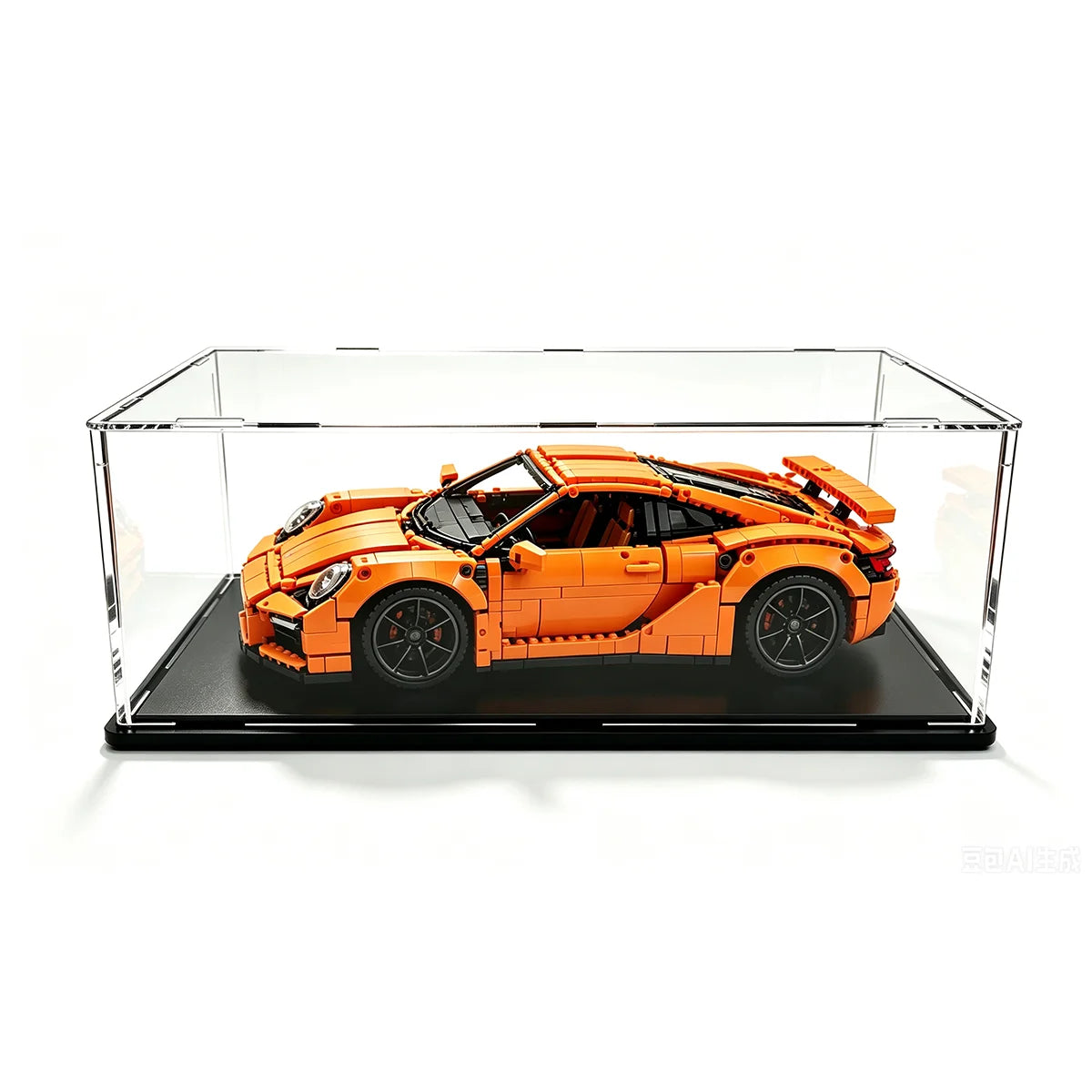1:14 Acrylic Display Case, Tool-Free, Easy Disassembly, Showcase for Lego Race Car Models & Figures
