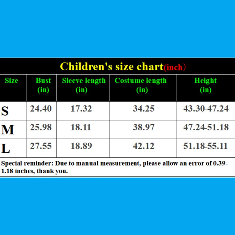 Children's Denim Costumes Toddler Anime Character Costumes Halloween Party Outfits for Boys and Girls Toy Character Performance