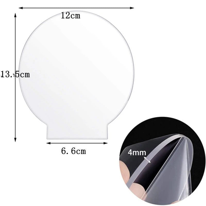 4mm Acrylic Sheet Clear Cast Plexiglass Panel Thick Plastic Glass Board for LED Light Base Signs DIY Display Projects Craft