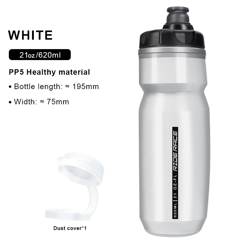 RIDERACE Bicycle Water Bottle Insulated Thermal Outdoor Sport Cycling Dual Layer Portable 620ml MTB Road Bike Cold Water Kettle