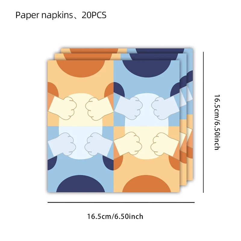 New Cartoon Dogs Birthday Party Decoration Full Set Kit Blue Dog Happy Birthday Plates Napkins Cups Tableware Supplies Kid Favor