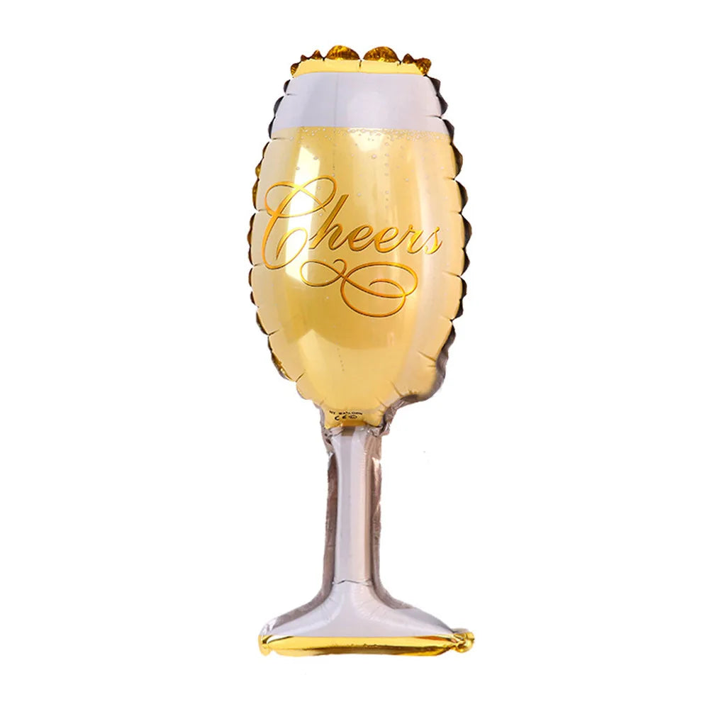 Balloon Champagne Whiskey Bottle Shape Aluminum Film Balloon For Birthday Party Bar Wedding Birthday Party Decoration