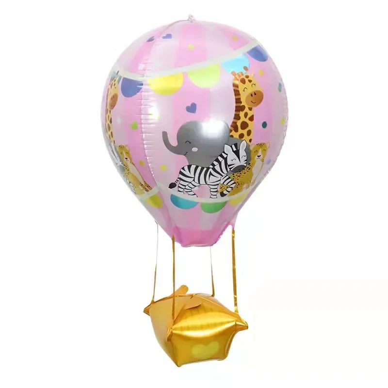Cartoon 4D Aluminum Balloons Gold Silver Chrome Animal Ballon Children's Day Decorations Birthday Party Supplies Kids Toy Globos
