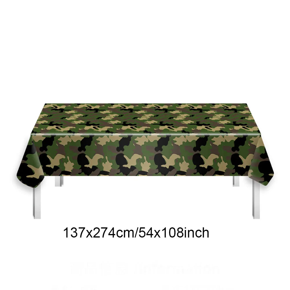 Camouflage Party Decoration Green Camo Latex Balloons Gun Tank Balloon Military Theme Decor Baby Shower Birthday Party Supplies