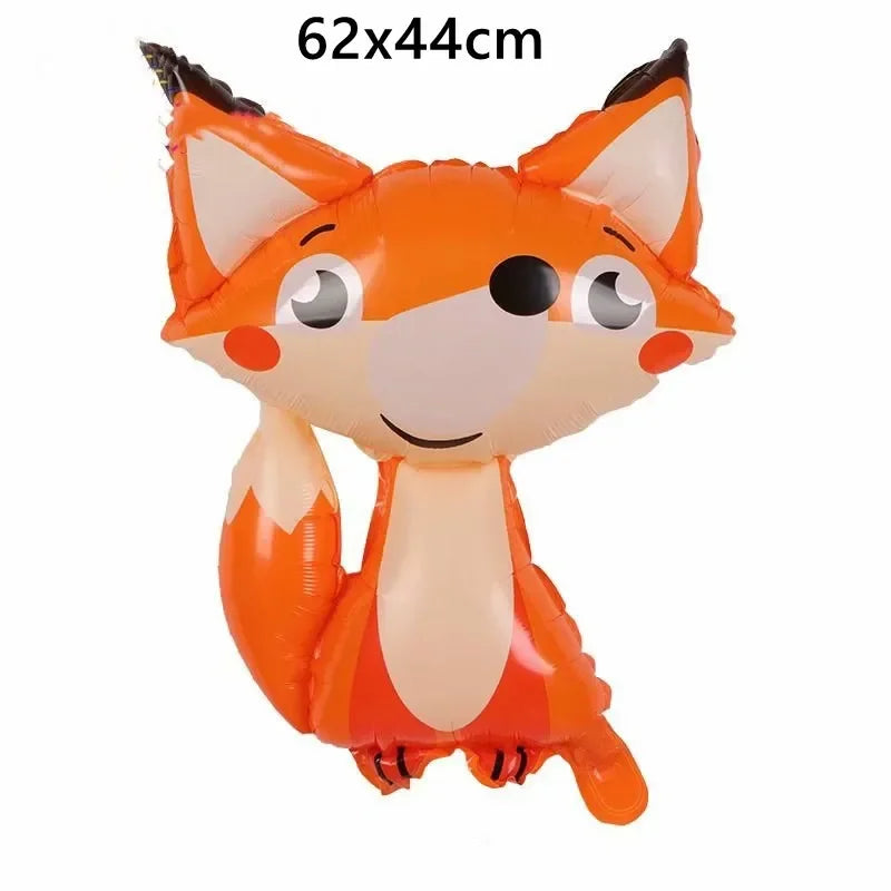 1Pcs Cartoon Animals Foil Ballons for Kids Jungle Safari Birthday Party Decor Tiger Monkey Giraffe Zoo Helium Balloon Supplies