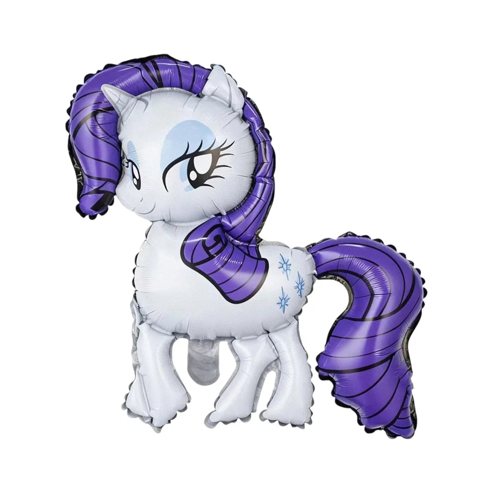 Cartoon Animal Aluminium Foil Balloon My Little Pony Theme Inflatable balloons for Kid Birthday Party Background Decor Supplies