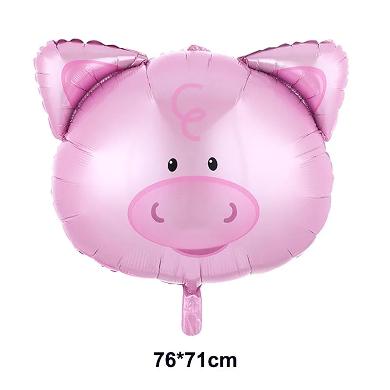 Farm Animals Pig Balloons Animals Birthday Cow Chick Party Ballons Mini Animal Inflatable Favors Baby Shower Girls Party Decor