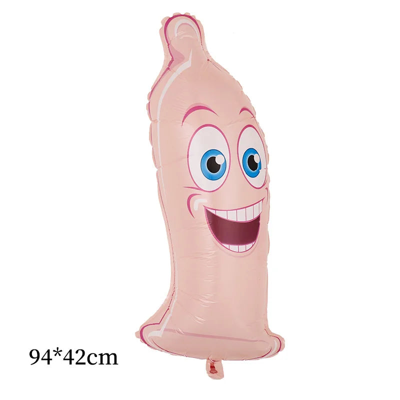Huge Penis Shape Foil Balloon Bachelorette Party Decoration Bride To Be Globos Wedding Hen Night Adult Party Ballon Supplies
