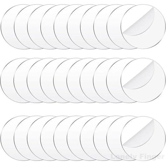 6 Inch Acrylic Circle Blanks Clear Disc Round Transparent Coasters Ornament Blanks for Crafts Christmas 12pcs/20pcs/30pcs