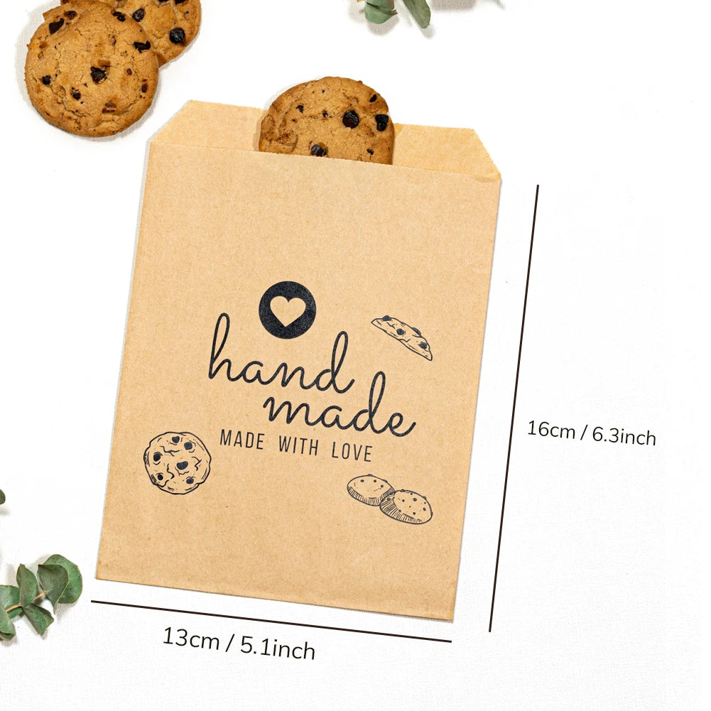 50PCS Personalized Wedding Favor Bags Custom Name Date Lottery Game Kraft Paper Perfect for Weddings Engagements Bridal Showers