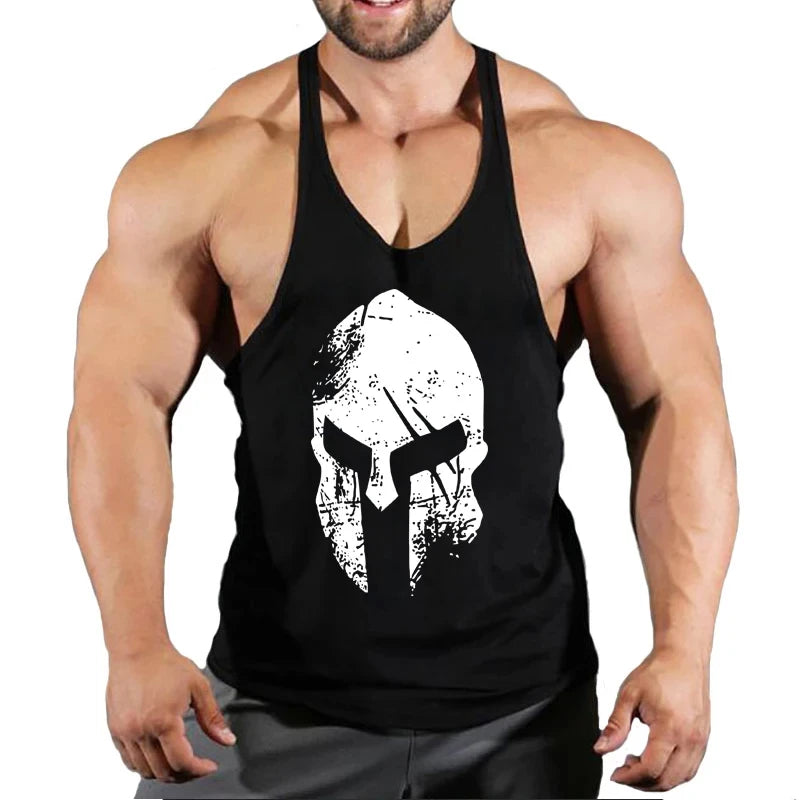 Gym T-shirts Muscle Men's Clothes Workout Fitness Shirt Singlets Tank Top Vest Man Sportswear Muscular Bodybuilding Stringer