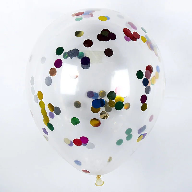 10/20/50 Pcs Colorful Confetti Balloons 12 Inch Transparent Sequin Balloons Wedding Birthday Balloons Festival Decoration Ballon