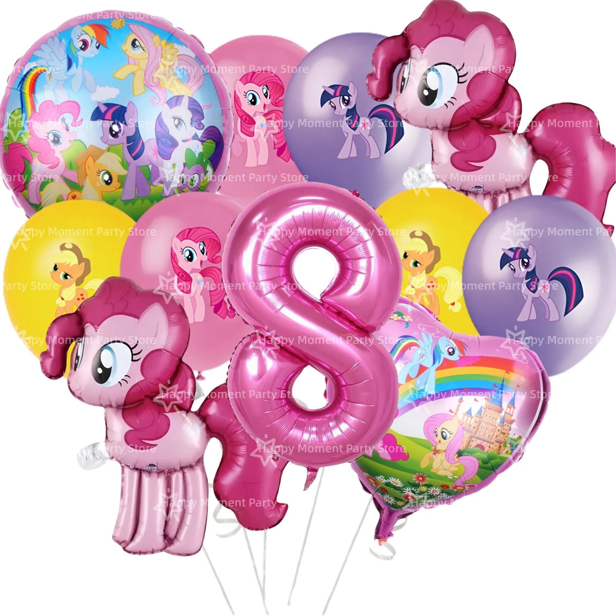 Pink Pony Birthday party Decoration set Tableware Tablecloth Plate Cup Gift Bags Napkin Baby Shower Pony Party Favors Supplies
