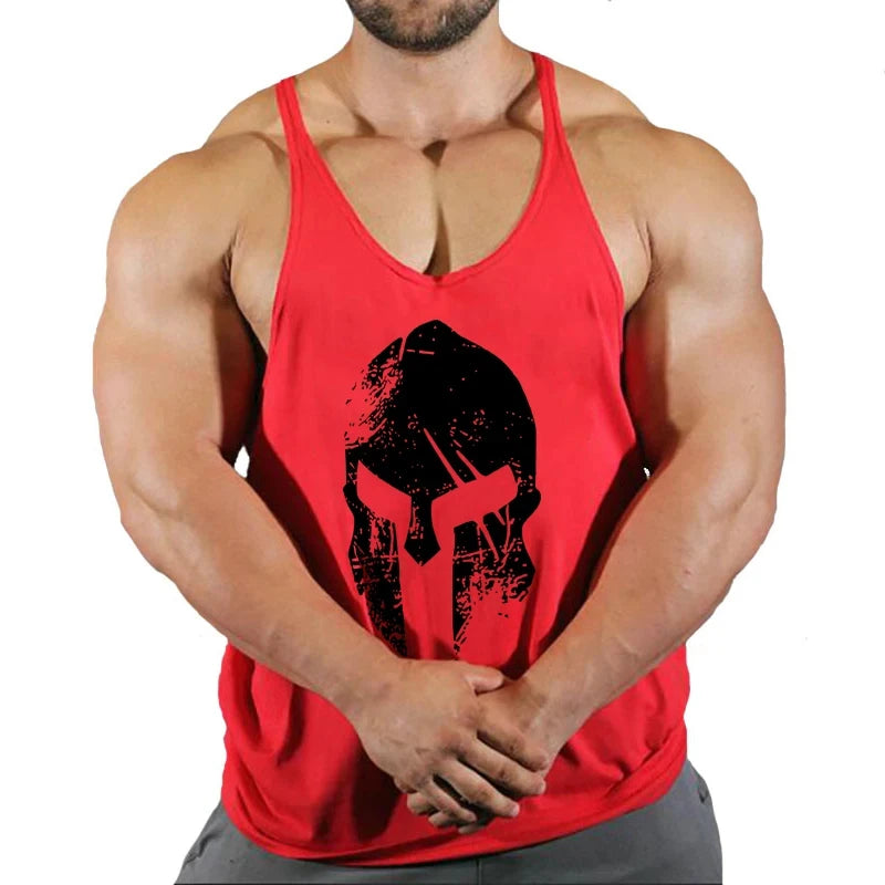 Gym T-shirts Muscle Men's Clothes Workout Fitness Shirt Singlets Tank Top Vest Man Sportswear Muscular Bodybuilding Stringer