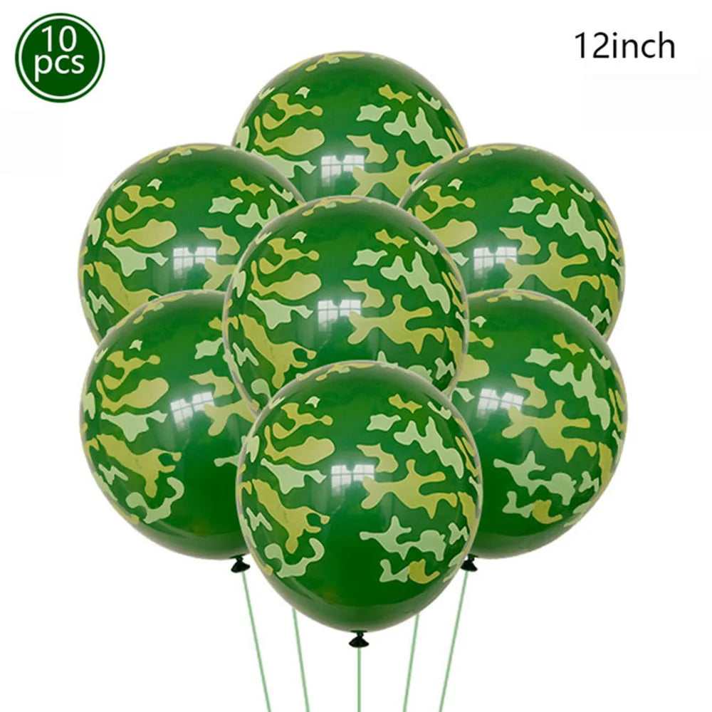 1pcs Giant Tank Balloons Foil Camo Helium Ballons Military Birthday Party Favor Army Theme Parti Decorations Boy Inflatable Toy