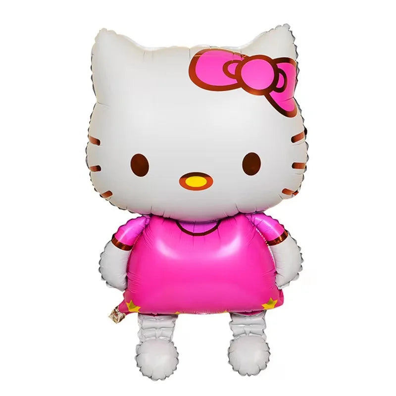 Hello Kitty Decoration Balloons Hello kitty Girl Party large Balloon Foil Balloon Latex Balloon Baby Shower Kitty Party Favors