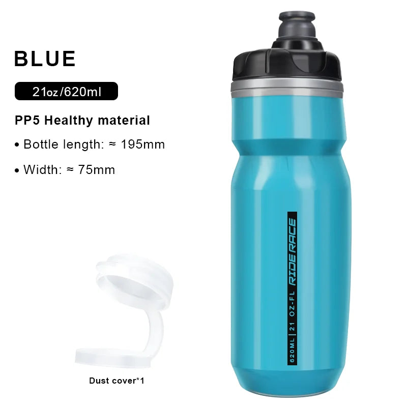 RIDERACE Bicycle Water Bottle Insulated Thermal Outdoor Sport Cycling Dual Layer Portable 620ml MTB Road Bike Cold Water Kettle