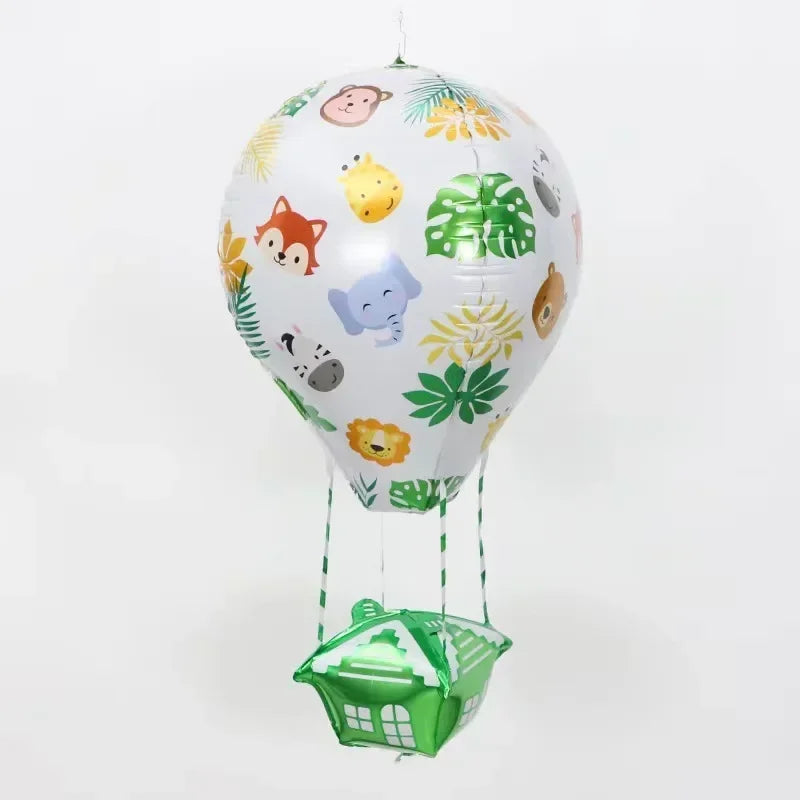 Cartoon 4D Aluminum Balloons Gold Silver Chrome Animal Ballon Children's Day Decorations Birthday Party Supplies Kids Toy Globos