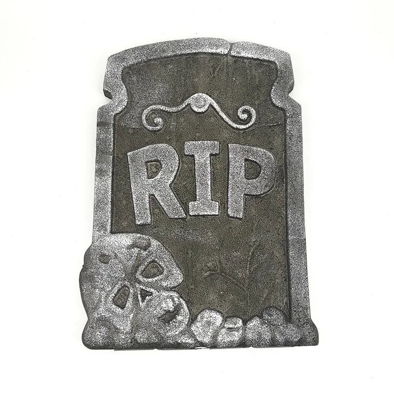 Halloween Tombstone Decoration Haunted House RIP Stone Foam Grisly Props Party Decor Skeleton Tombstone Yard Halloween Decor