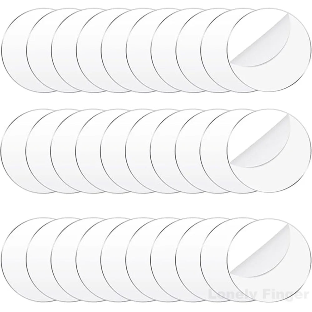 6 Inch Acrylic Circle Blanks Clear Disc Round Transparent Coasters Ornament Blanks for Crafts Christmas 12pcs/20pcs/30pcs