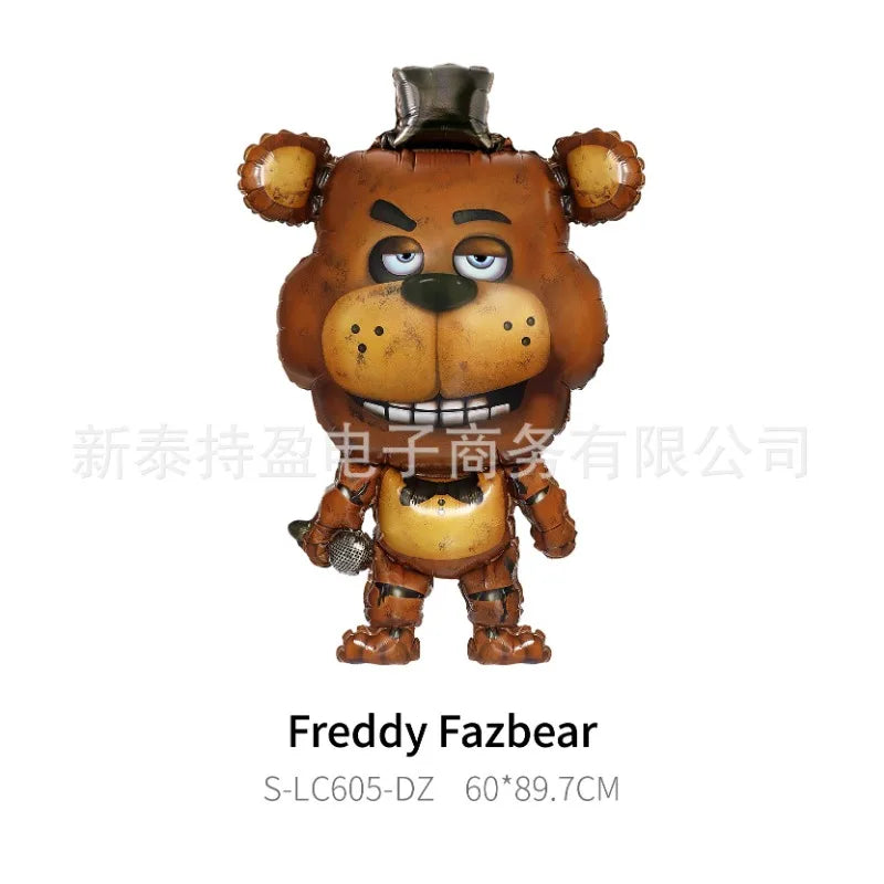 Five Nights At Freddys Aluminium Balloons Cartoon Anime FNAF Ballons Game Balloon Kids DIY Birthday Birthday Party Accessories