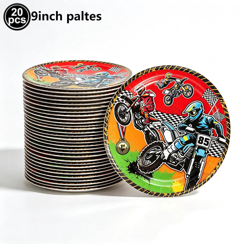 Motorcycle 2 3rd Birthday Party Decorations Motor Helmet Balloon Set Cake Toppers Banner Man Boys Motocross Sport Party Supplies