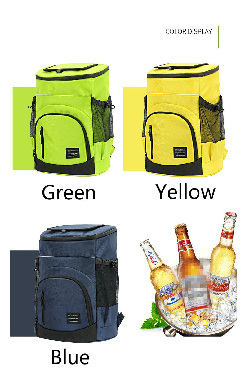 Refrigerator Bags Soft Insulated Cooler Backpack Thermal Isothermal Fridge Travel Outdoor Beach Ice Beer Backpack 30L insulated
