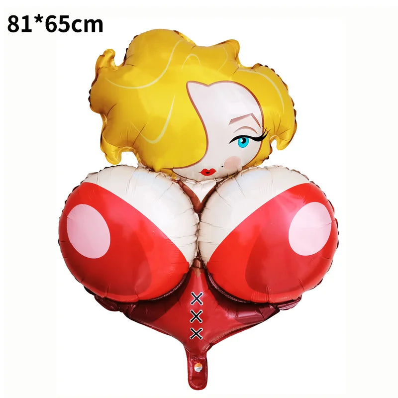 Huge Penis Shape Foil Balloon Bachelorette Party Decoration Bride To Be Globos Wedding Hen Night Adult Party Ballon Supplies