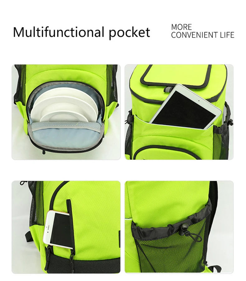 Refrigerator Bags Soft Insulated Cooler Backpack Thermal Isothermal Fridge Travel Outdoor Beach Ice Beer Backpack 30L insulated