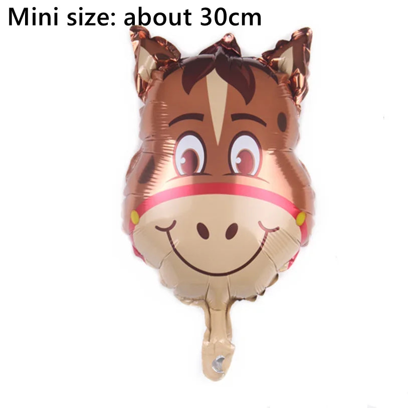 1Pcs Cartoon Animals Foil Ballons for Kids Jungle Safari Birthday Party Decor Tiger Monkey Giraffe Zoo Helium Balloon Supplies