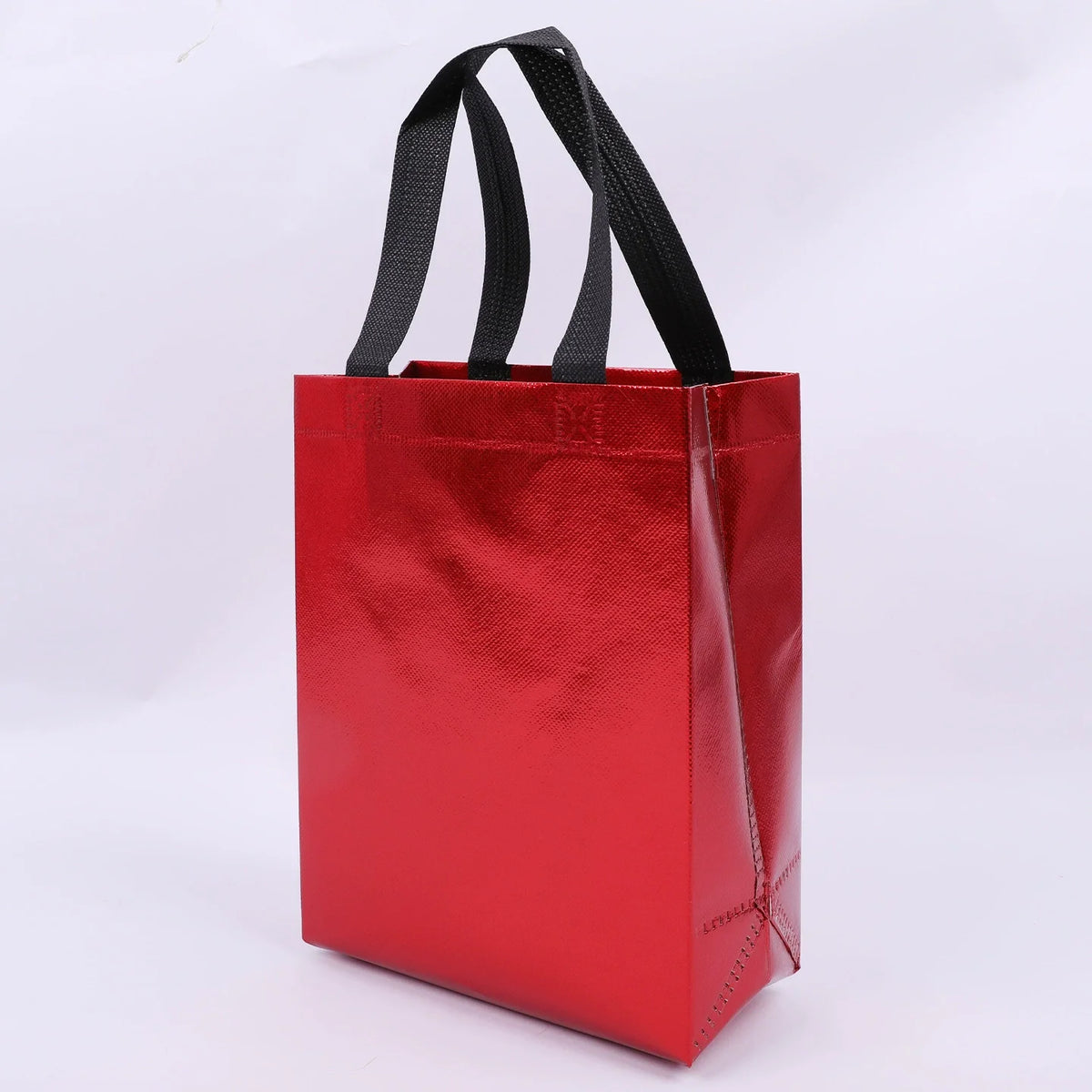 5/10/20PCS Reusable Iridescent Holographic Gift Bags with Handles Medium Size Tote Bags for Birthdays Parties Weddings