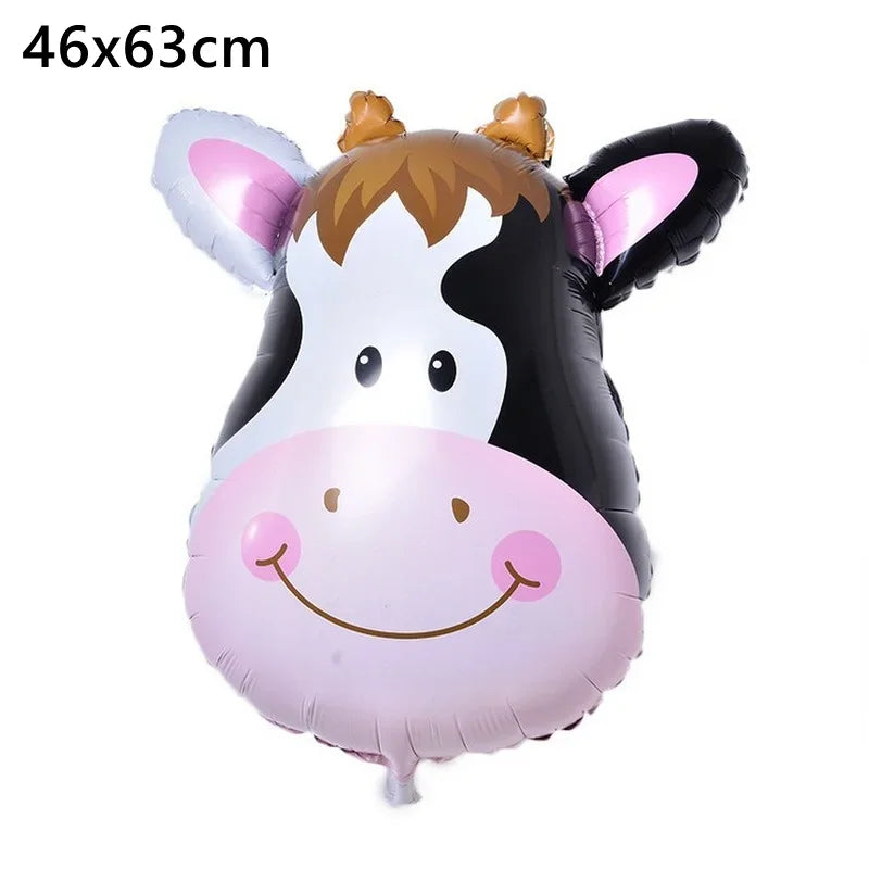 1Pcs Cartoon Animals Foil Ballons for Kids Jungle Safari Birthday Party Decor Tiger Monkey Giraffe Zoo Helium Balloon Supplies