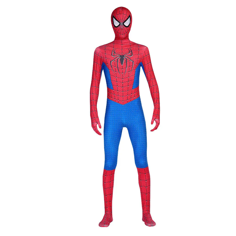 Superhero Cosplay Jumpsuit Tight Stretch Bodysuit Halloween Party Costume Role‑Play Fancy Dress For Men Adults Carnival Event