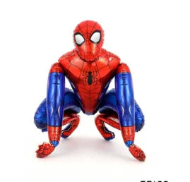 Spider and His Amazing Friends Spider Number Aluminum Balloons Birthday Party Decorations Balloon for Kids Baby Shower gifts