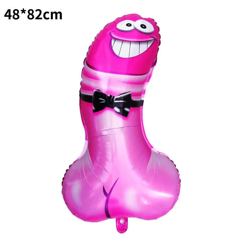 Huge Penis Shape Foil Balloon Bachelorette Party Decoration Bride To Be Globos Wedding Hen Night Adult Party Ballon Supplies
