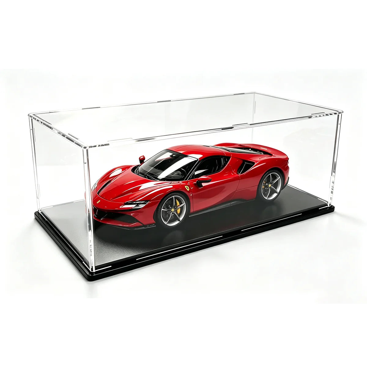 1:14 Acrylic Display Case, Tool-Free, Easy Disassembly, Showcase for Lego Race Car Models & Figures