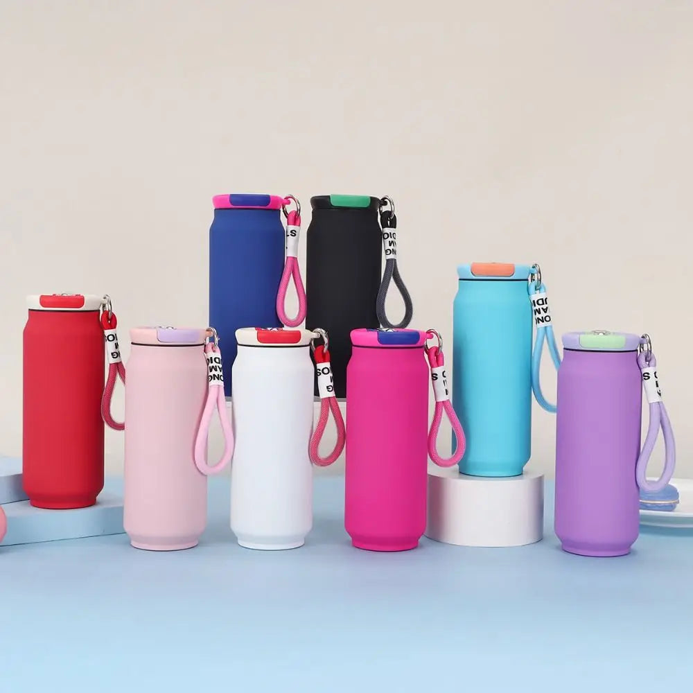 500ML Thermal Water Bottle Wide Mouth Large Capacity Insulated Water Bottle Handheld Leak Proof Vacuum Flask Outdoor Activities